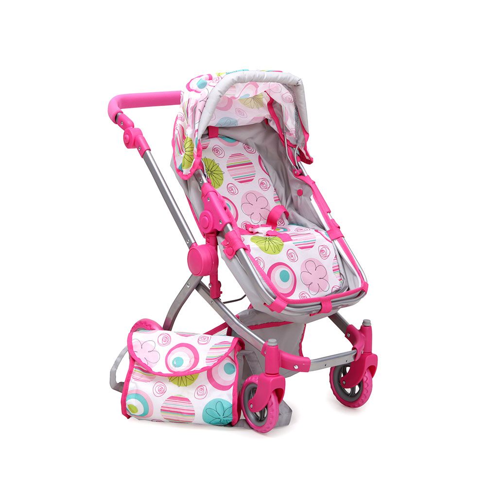 Carucior de papusi Moni Nano pink rose - poza 2