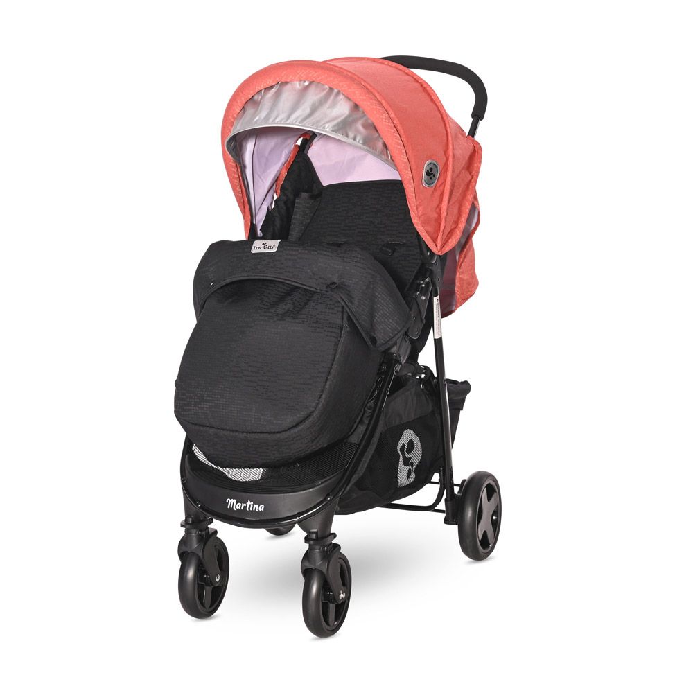 Carucior de vara cu acoperitoare Lorelli Martina 2021 Black Ginger Orange - poza 1