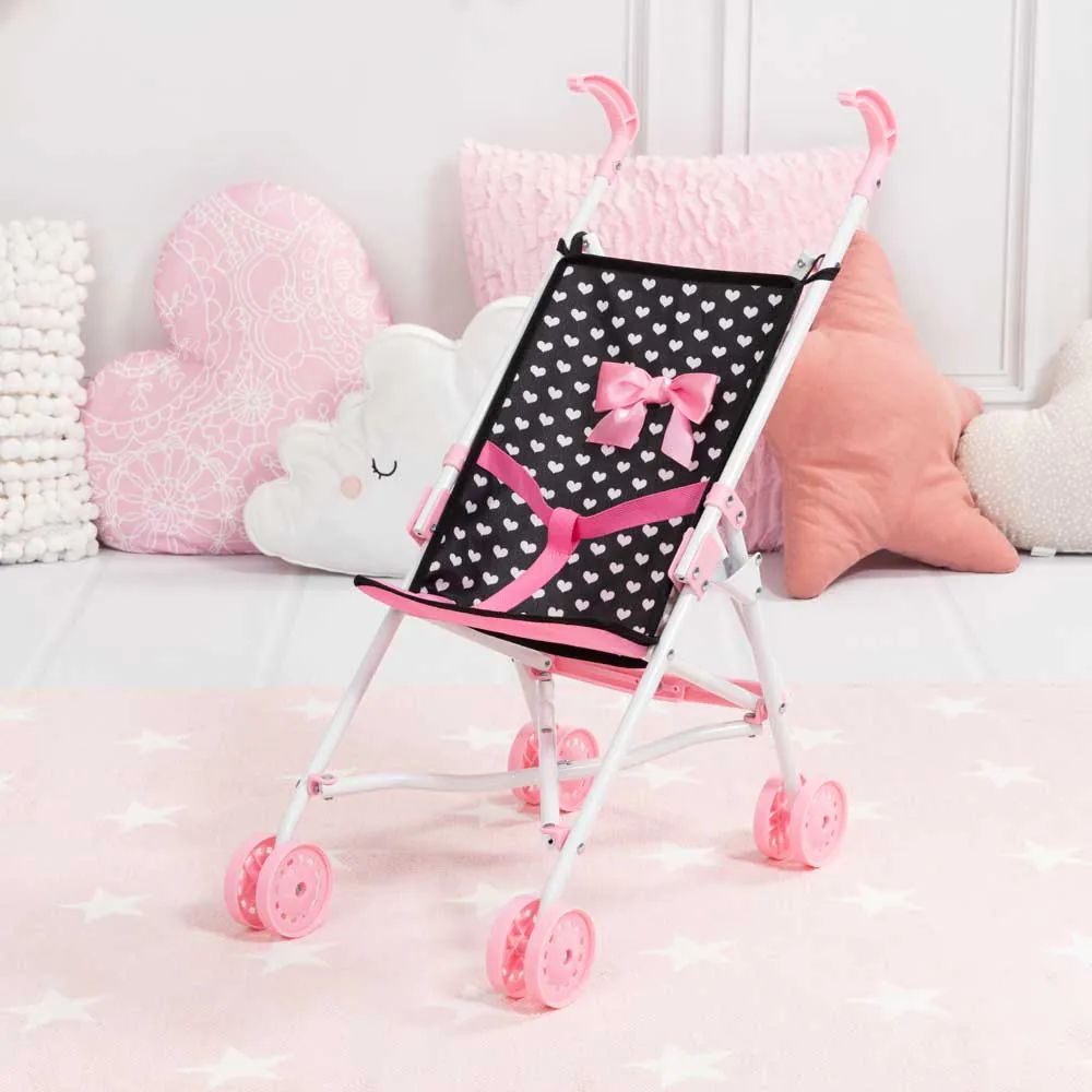 Carucior de vara pentru papusi Bayer Buggy Black - poza 5