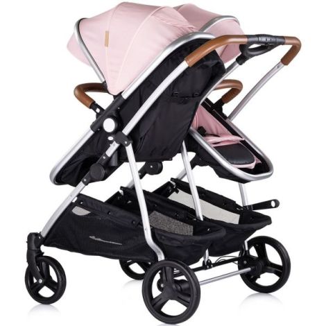Carucior gemeni Chipolino Duo Smart 2 in 1 pink marshmallow - poza 3