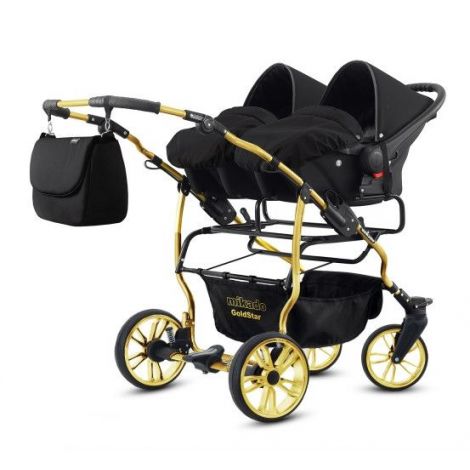 Carucior pentru gemeni Mikado GOLDSTAR 3 in 1 GS-01 - poza 2
