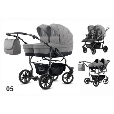Carucior pentru gemeni Mikado GOLDSTAR 3 in 1 GS-05 - poza 1