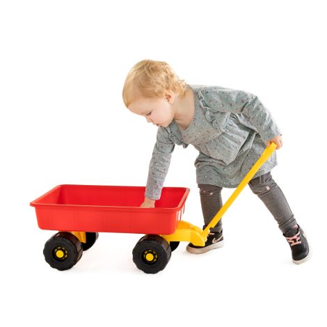 Carucior pentru jucarii, 52 cm lungime cupa, Rodos, 3ani+, din plastic rezistent, Androni Giocattoli - poza 1