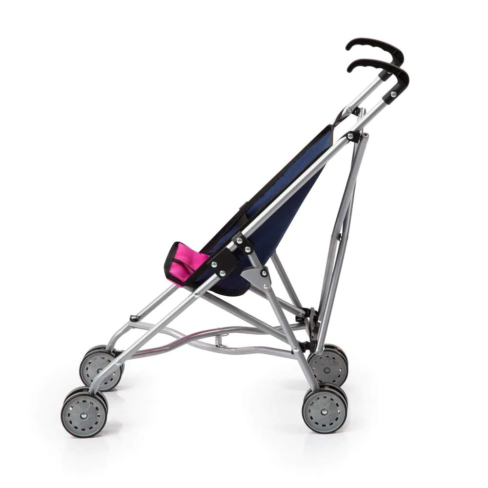 Carucior pentru papusi Bayer Buggy albastru cu unicorni 30154AA - poza 3