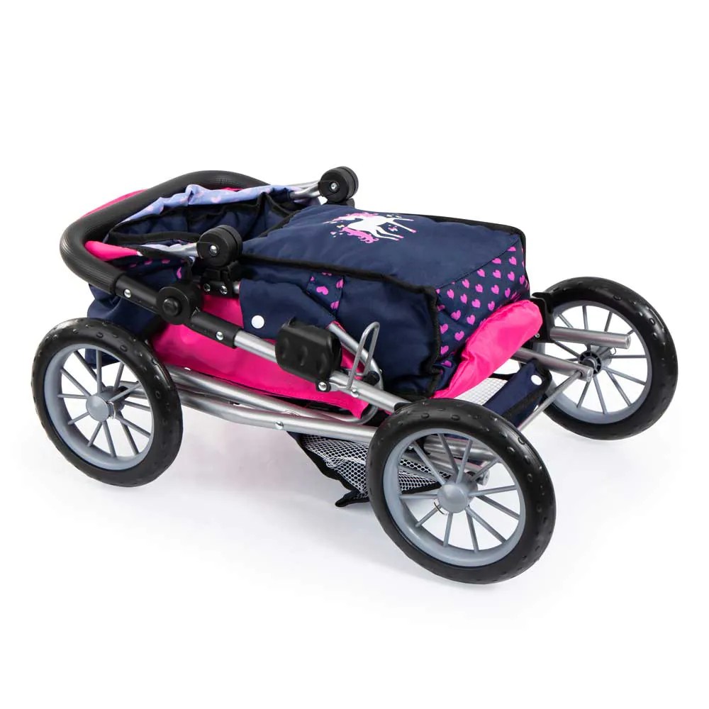 Carucior pentru papusi Bayer City Star Albastru 13654AA - poza 3