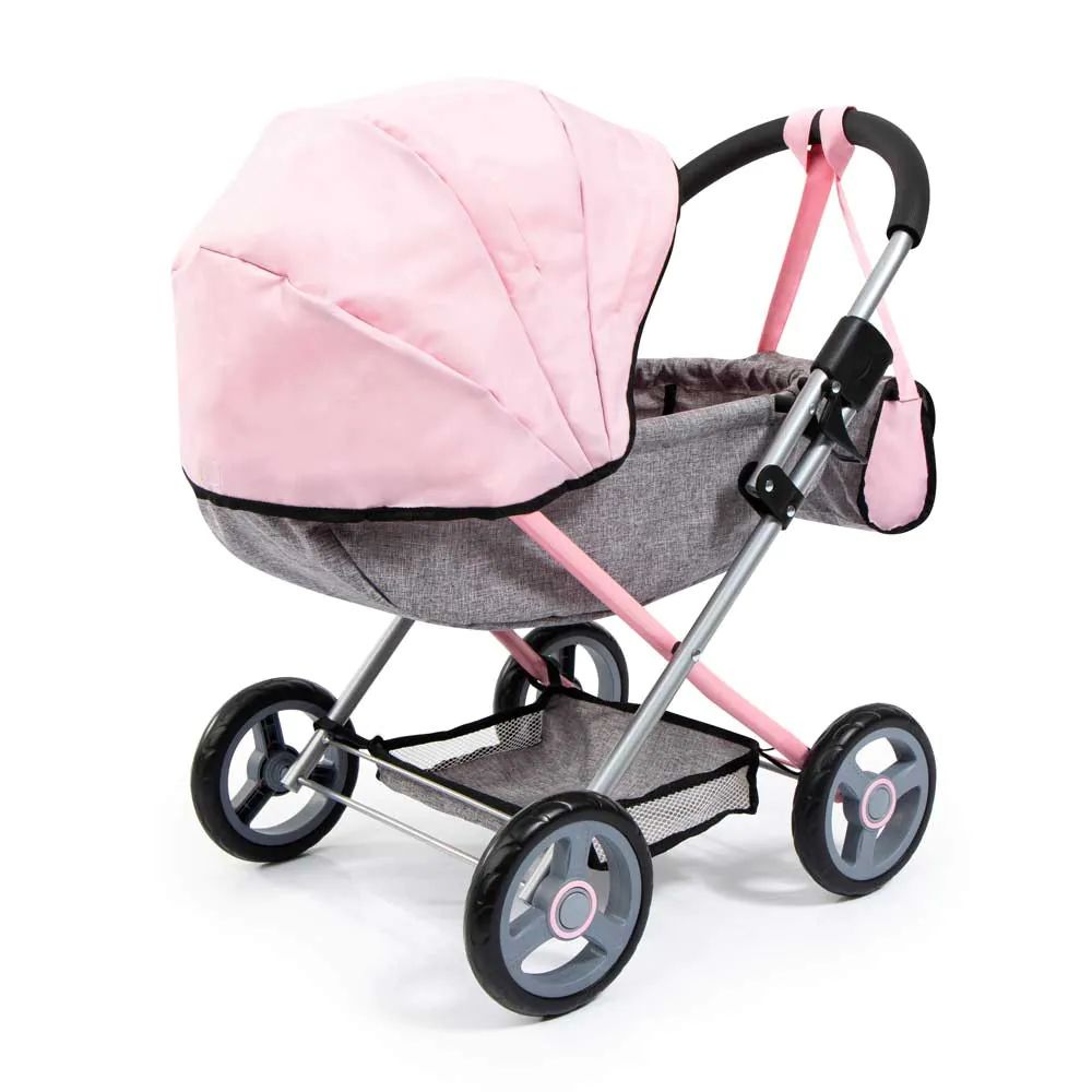 Carucior pentru papusi Bayer Cosy Grey Pink - poza 3