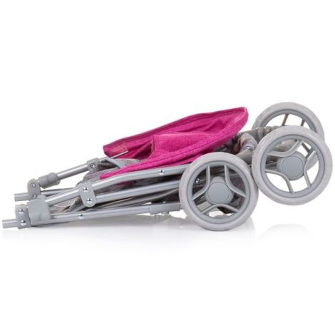Carucior pentru papusi Chipolino Alice grey pink linen - poza 2