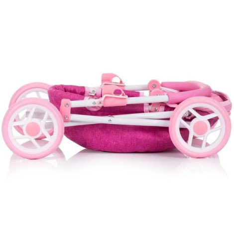 Carucior pentru papusi Chipolino Daisy pink linen - poza 3
