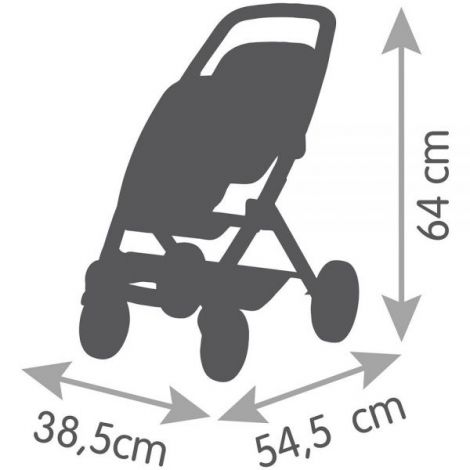 Carucior pentru papusi Smoby Maxi Cosi Twin albastru - poza 3