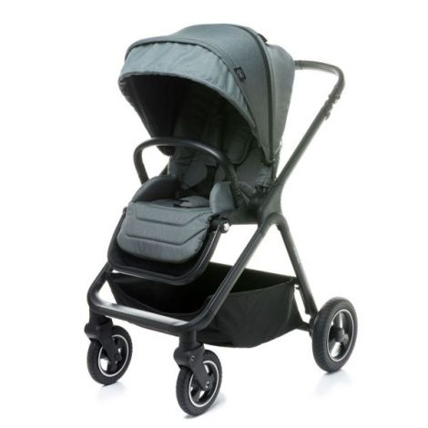 Carucior reversibil cu roti de cauciuc (max. 22 Kg) 4Baby EVERSO Gri - poza 1