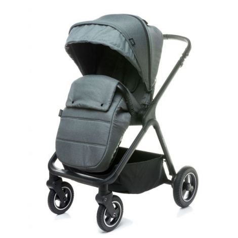 Carucior reversibil cu roti de cauciuc (max. 22 Kg) 4Baby EVERSO Gri - poza 3