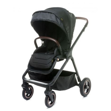 Carucior reversibil cu roti de cauciuc (max. 22 Kg) 4Baby EVERSO Negru - poza 1