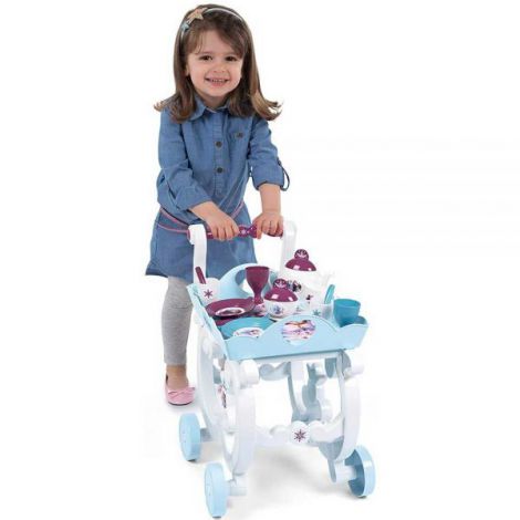 Carucior servire ceai Smoby Frozen 2 XL cu 17 accesorii - poza 4