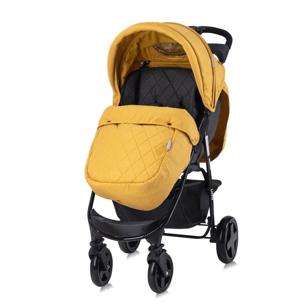Carucior sport cu acoperitoare picioare Lorelli Olivia Lemon Curry - poza 1