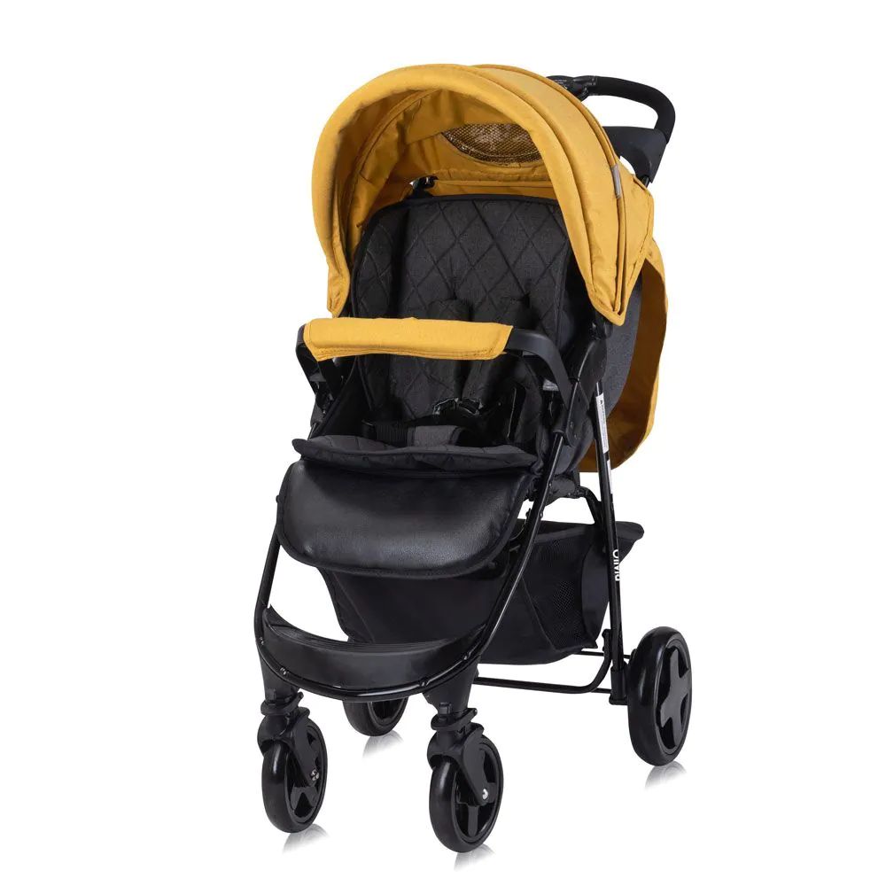 Carucior sport cu acoperitoare picioare Lorelli Olivia Lemon Curry - poza 2