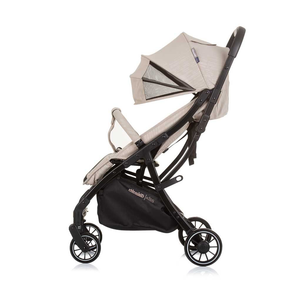 Carucior sport cu pliere compacta Chipolino Kiss 2024 Makadamia - poza 3
