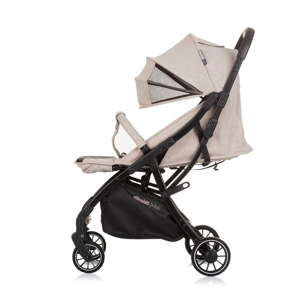 Carucior sport cu pliere compacta Chipolino Kiss 2024 Makadamia - poza 4