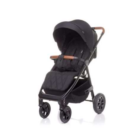 Carucior sport cu roti gonflabile (max. 22 Kg) 4Baby STINGER AIR Negru - poza 1