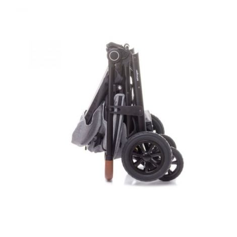 Carucior sport cu roti gonflabile (max. 22 Kg) 4Baby STINGER AIR Negru - poza 2