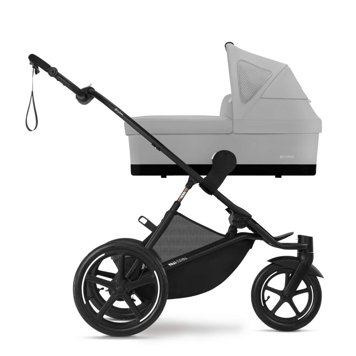 Carucior sport Cybex Gold Avi Spin Fog Grey cu cadru Negru - poza 4