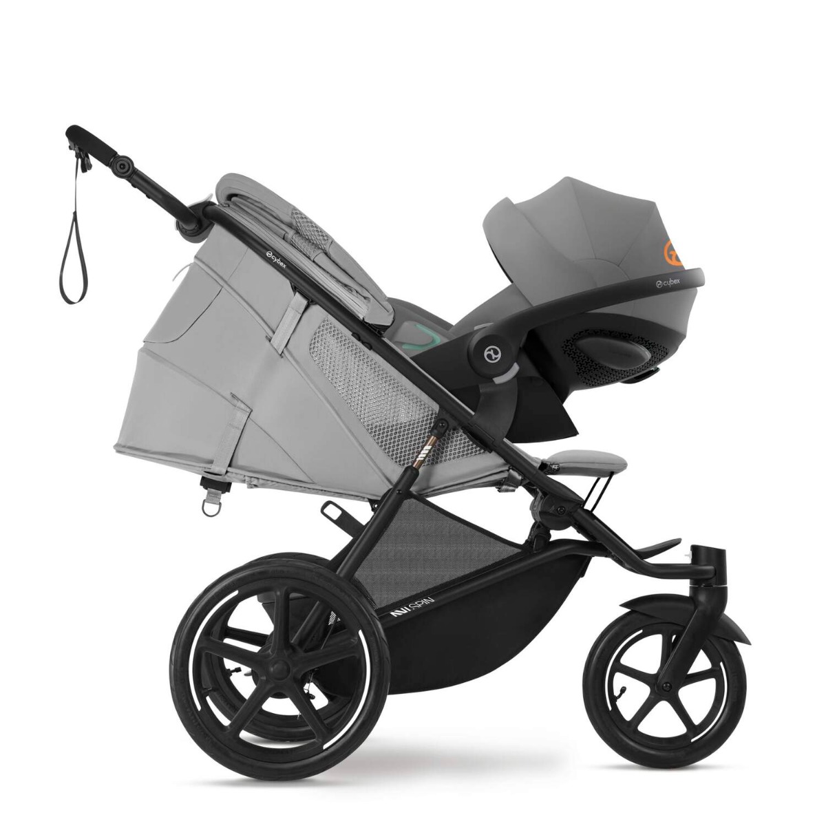 Carucior sport Cybex Gold Avi Spin Fog Grey cu cadru Negru - poza 5