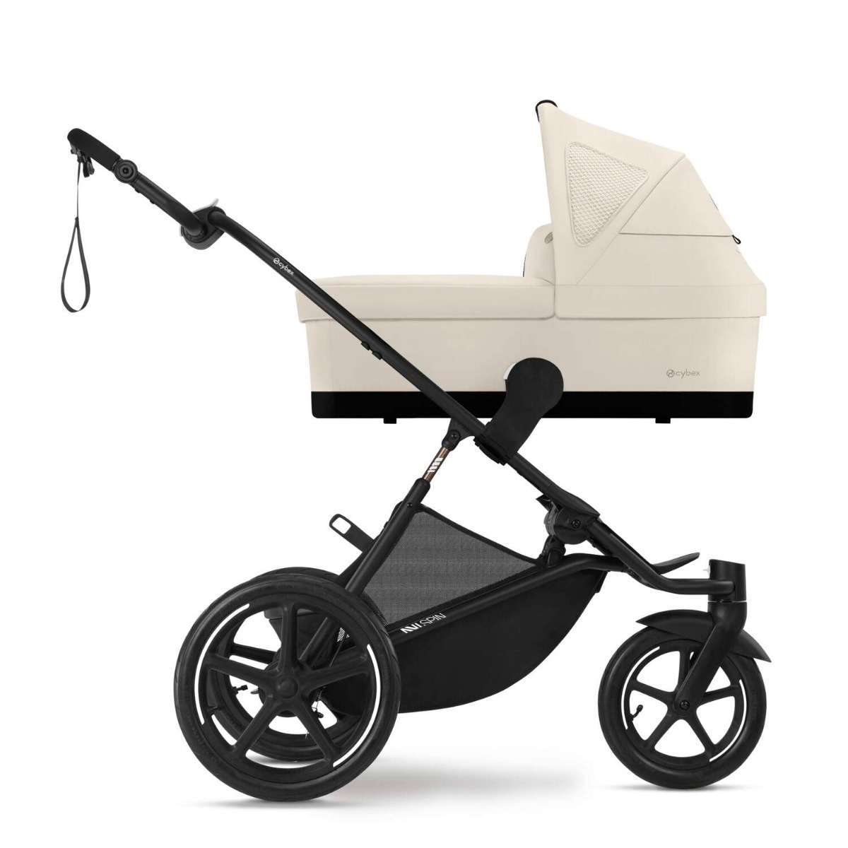 Carucior sport Cybex Gold Avi Spin Seashell Beige cu cadru Negru - poza 4