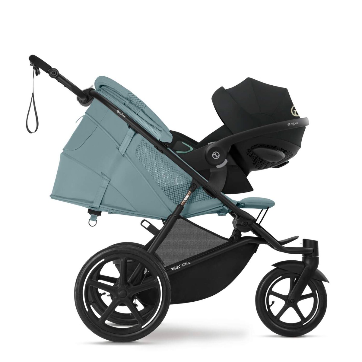Carucior sport Cybex Gold Avi Spin Stormy Blue cu cadru Negru - poza 5