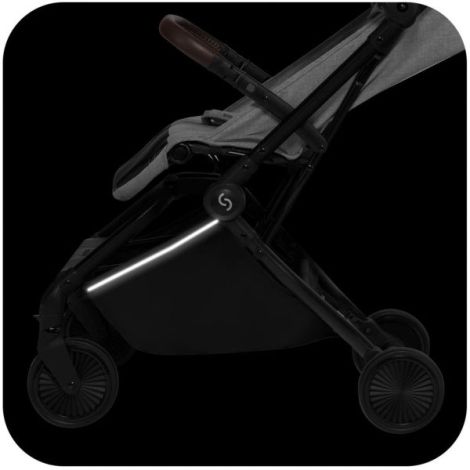 Carucior sport pliabil avion Skiddou Espoo Normandic Dream, ultracompact pentru calatorii, Gri - poza 5
