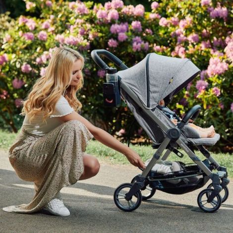 Carucior sport pliabil Skiddou Mell Normandic dream, ultracompact pentru calatorii, Gri deschis - poza 3