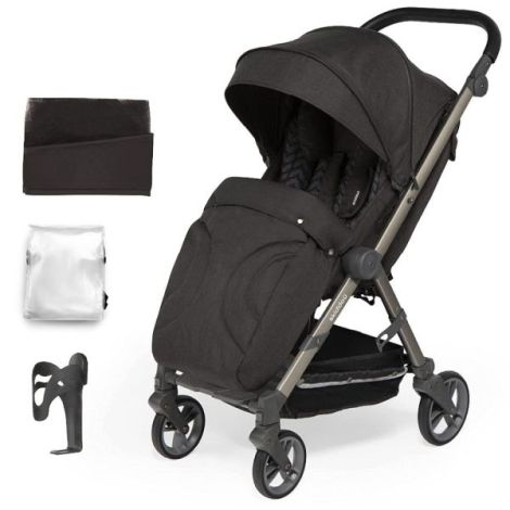Carucior sport pliabil Skiddou Mell Onyx, ultracompact pentru calatorii, Negru - poza 1