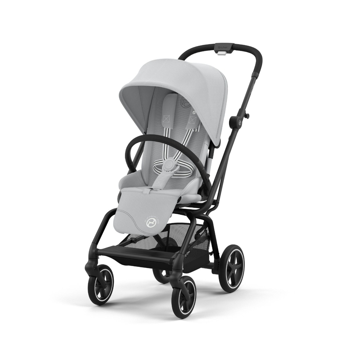 Carucior sport rotativ Cybex Gold Eezy S Twist+ 2 Fog Grey cu cadru Negru - poza 2