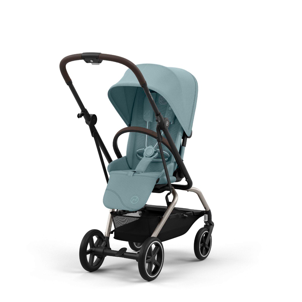 Carucior sport rotativ Cybex Gold Eezy S Twist+ 2 Stormy Blue cu cadru taupe - poza 1