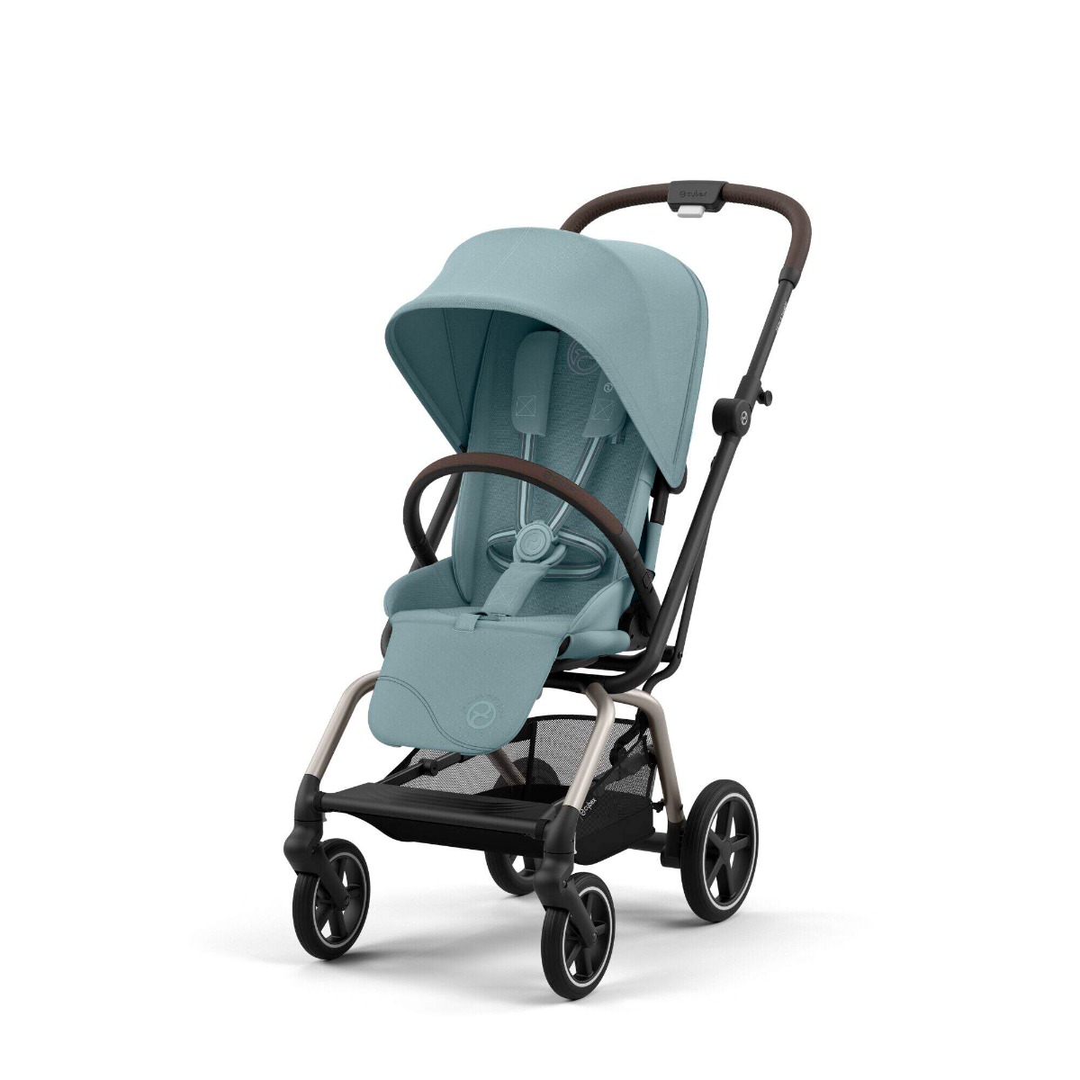 Carucior sport rotativ Cybex Gold Eezy S Twist+ 2 Stormy Blue cu cadru taupe - poza 3