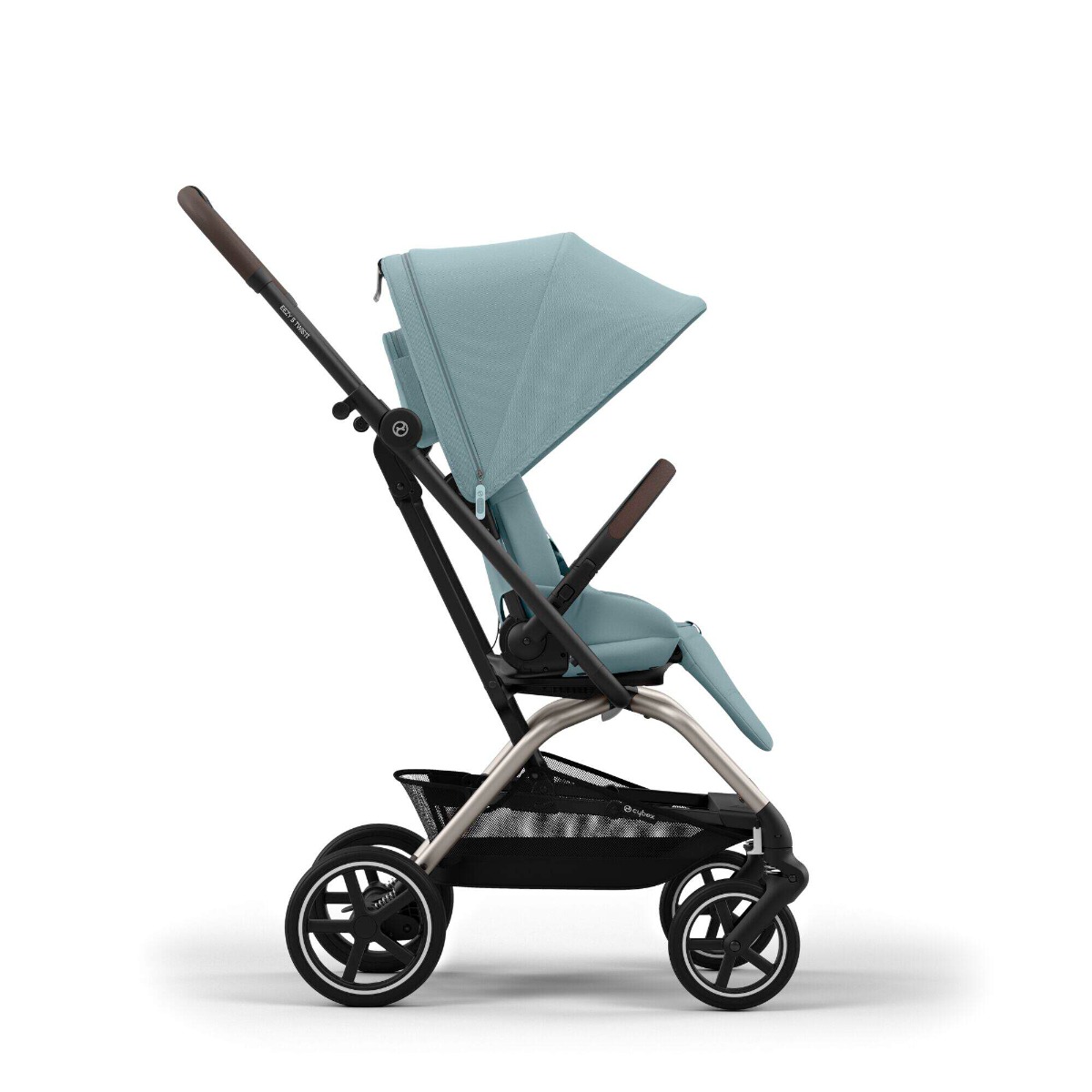 Carucior sport rotativ Cybex Gold Eezy S Twist+ 2 Stormy Blue cu cadru taupe - poza 4