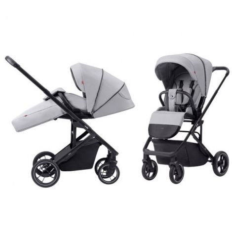 Carucior troller reversibil (max. 22 Kg) Carrello ALFA 2023 2 in 1 Feather Grey - poza 1
