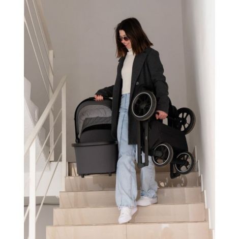 Carucior troller reversibil (max. 22 Kg) Carrello ALFA 2023 2 in 1 Feather Grey - poza 5
