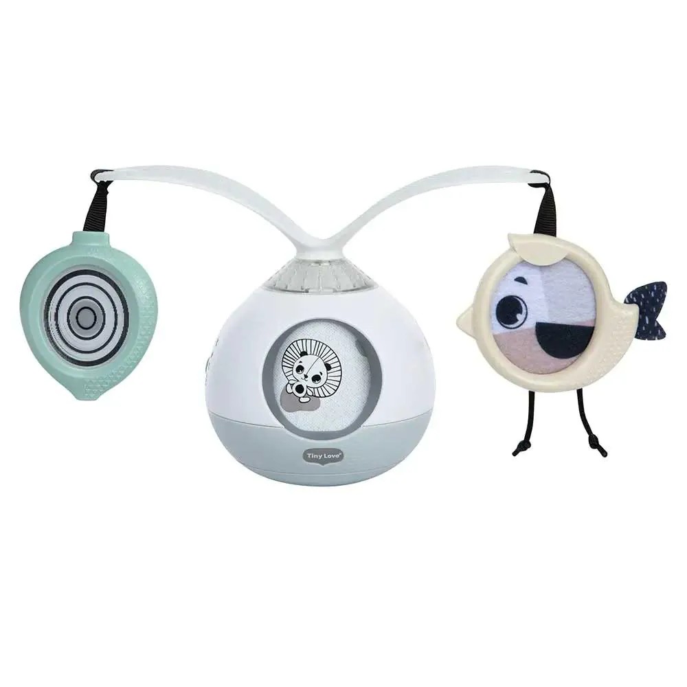 Carusel 2 in 1 pentru carucior cu sunete si lumini Tiny Love Black and White - poza 1