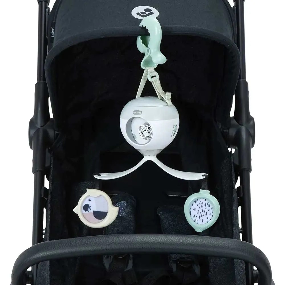 Carusel 2 in 1 pentru carucior cu sunete si lumini Tiny Love Black and White - poza 3