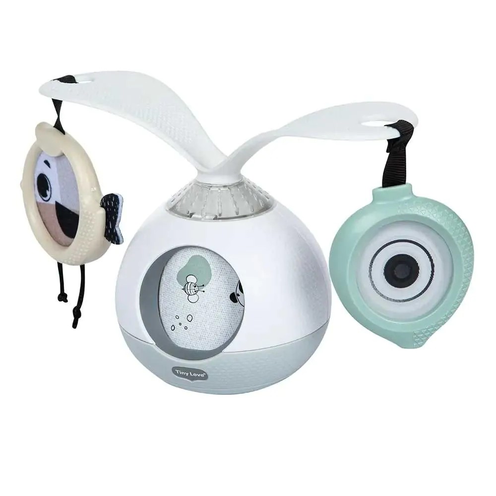Carusel 2 in 1 pentru carucior cu sunete si lumini Tiny Love Black and White - poza 4
