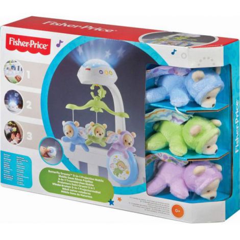 Carusel cu suport mobil pentru patut Noaptea Instelata, FisherPrice CDN41 - poza 2