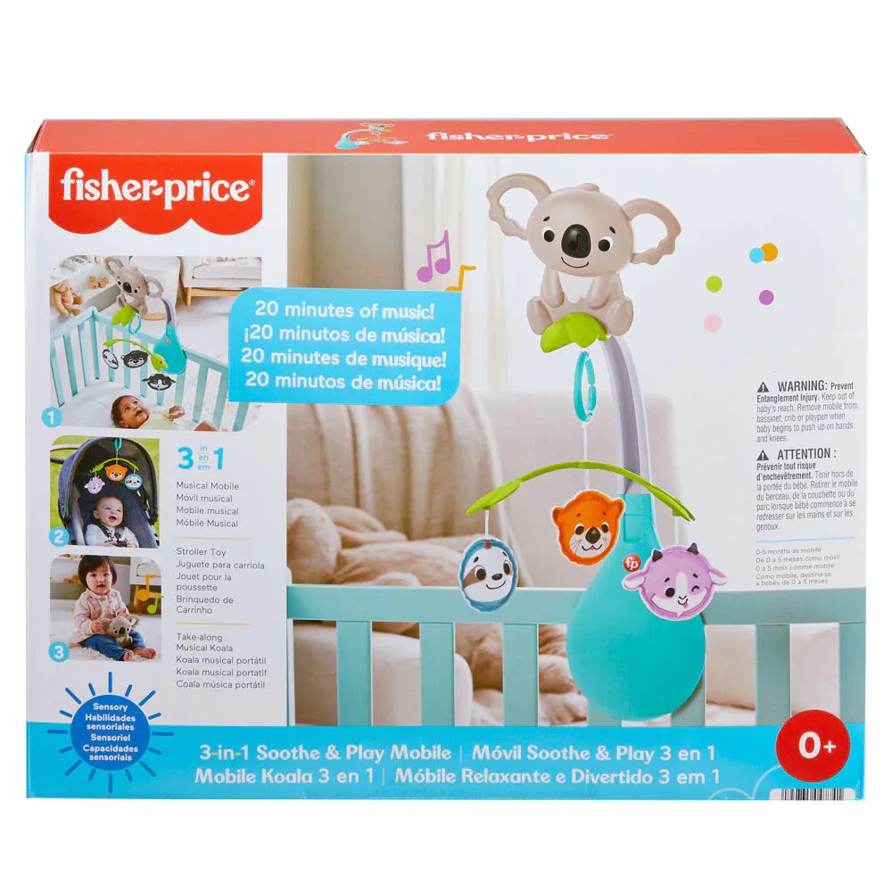 Carusel muzical 3 in 1 Fisher Price Koala - poza 3
