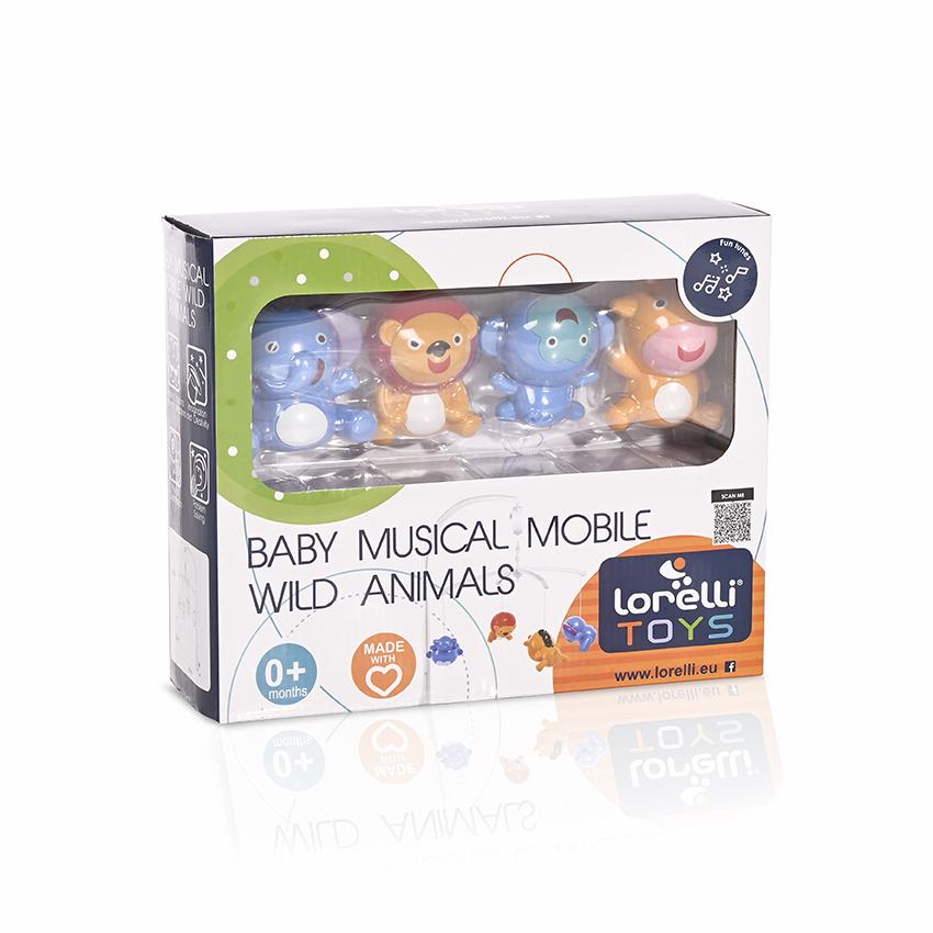 Carusel muzical pentru patut Lorelli Wild Animals - poza 2