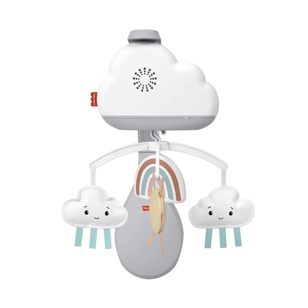 Carusel pentru patut 3 in 1 Fisher Price Rainbow Showers Cloud - poza 3