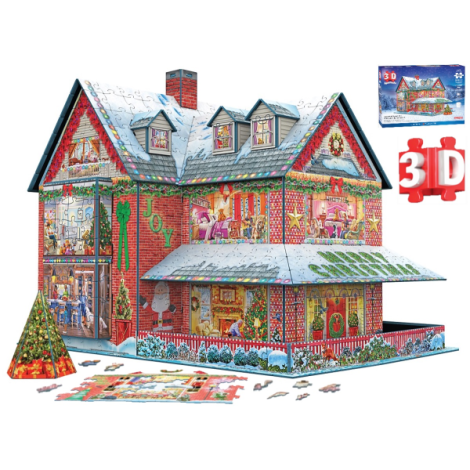 Casa de Craciun Puzzle 3D - poza 1