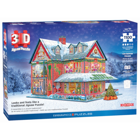 Casa de Craciun Puzzle 3D - poza 2