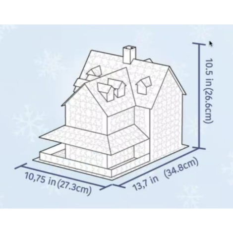 Casa de Craciun Puzzle 3D - poza 3