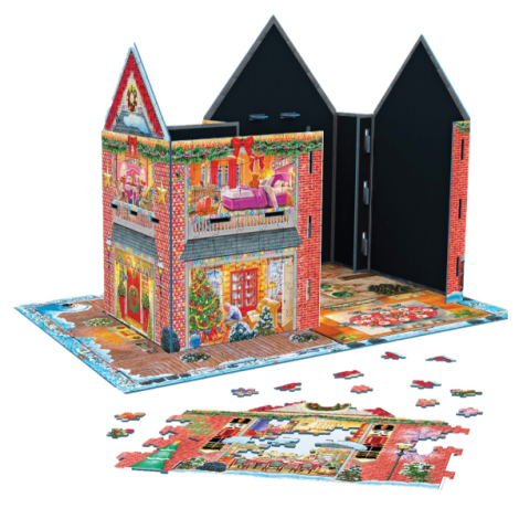 Casa de Craciun Puzzle 3D - poza 4