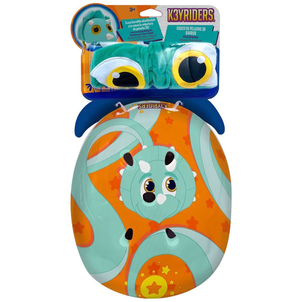 Casca protectie cu animalut de plus K3YRIDERS Saurus - poza 2