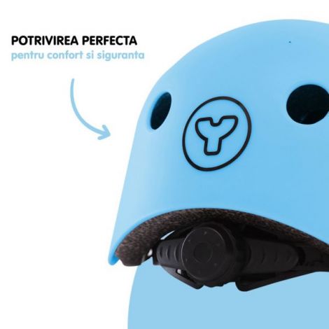 Casca protectie Yvolution 44-52 cm Blue - poza 3