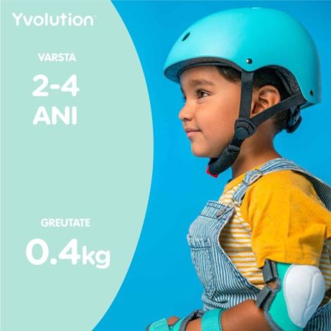 Casca protectie Yvolution 44-52 cm Green - poza 4